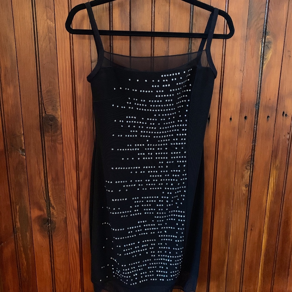 Tadashi Rhinestone Sheath Dress